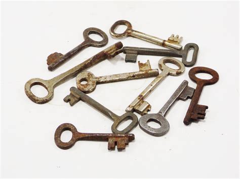 old used metal keys car house|antique metal keys.